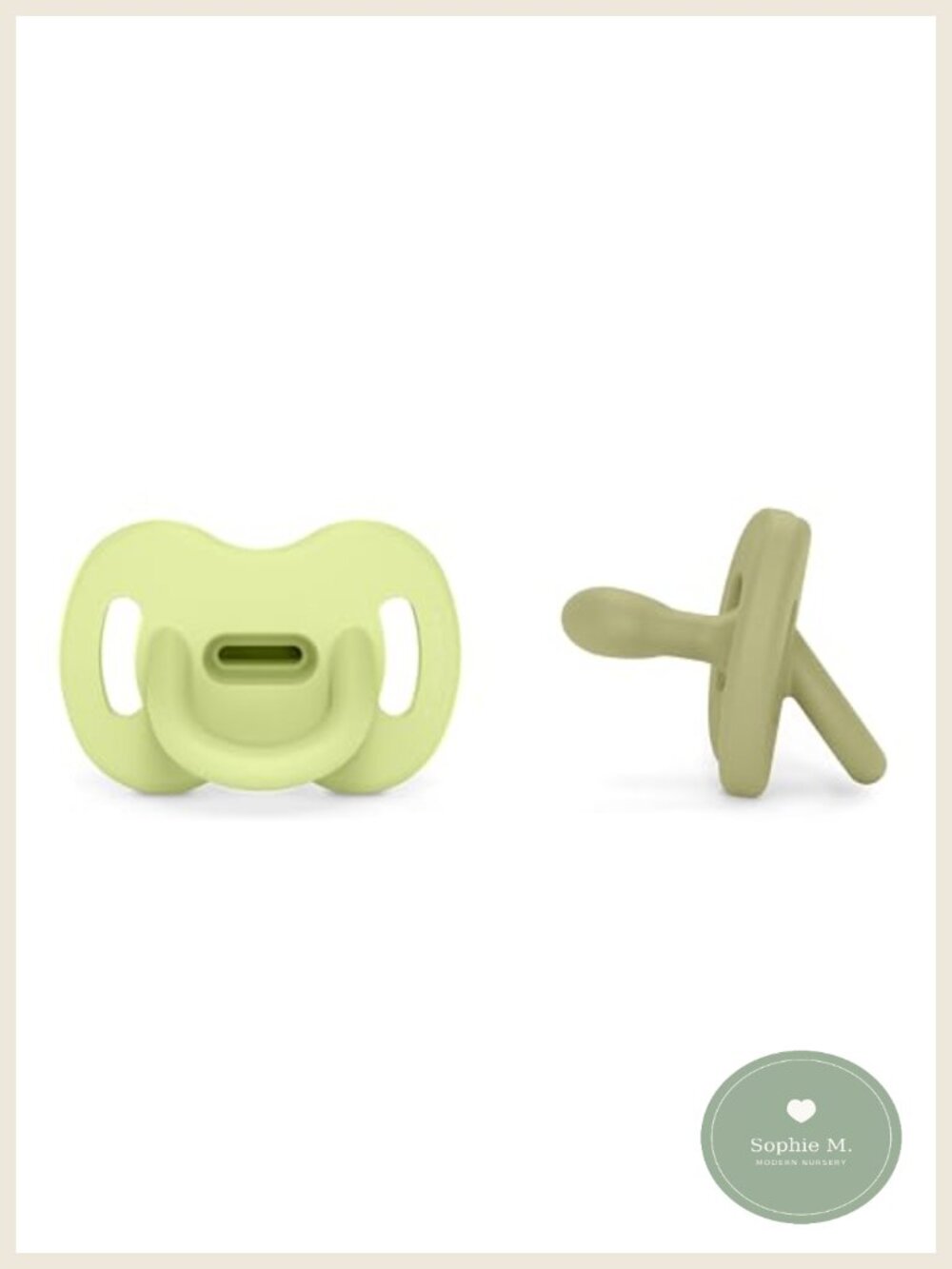 Silicone Pacifier Set 0-6 Months Physiological Nipple